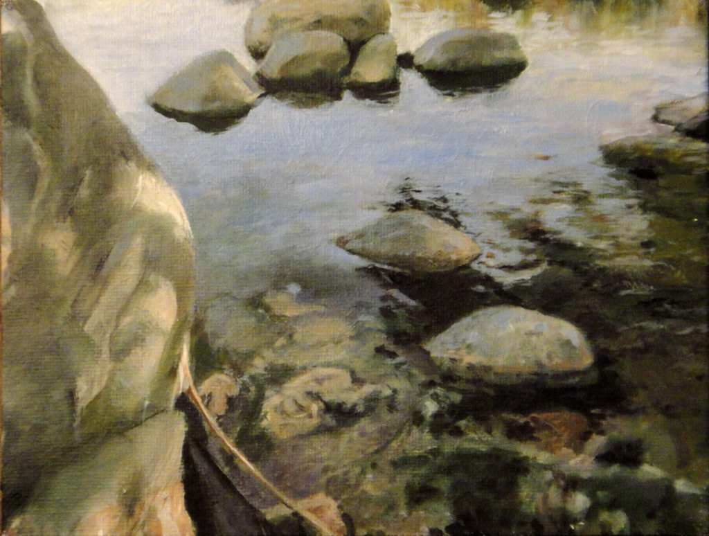 Oil on Canvas - Landscape pond